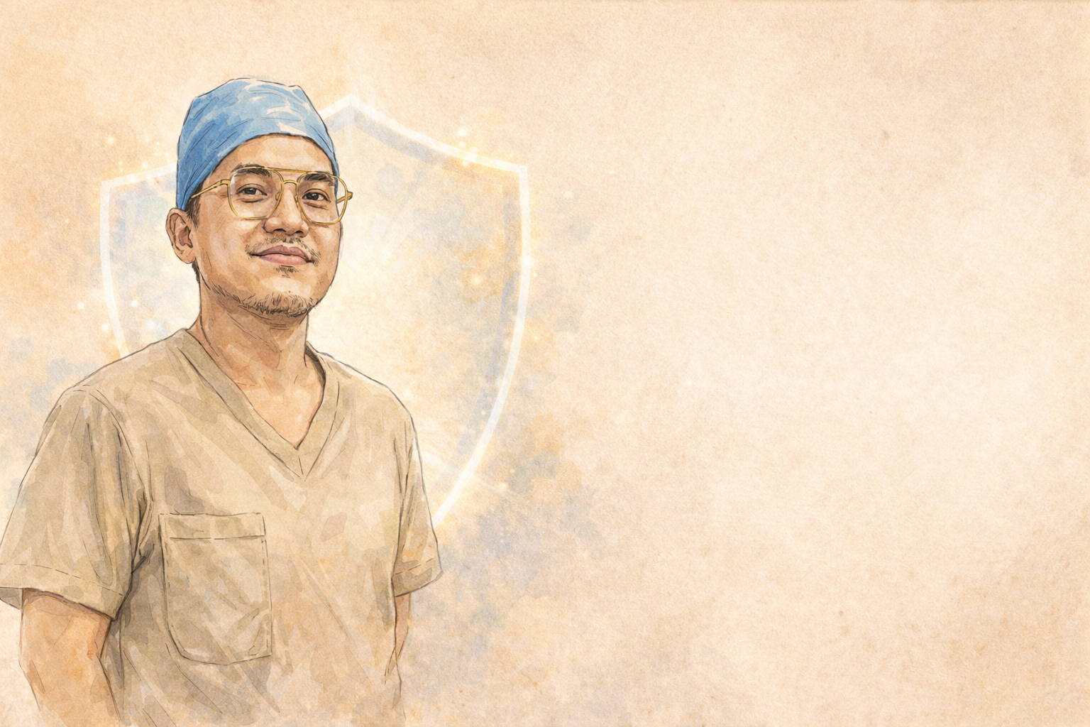 疫苗保護示意圖：守護與安心生活（示意）