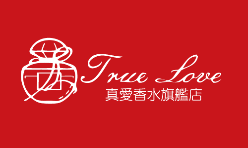 真愛LOGO素紅色長方型