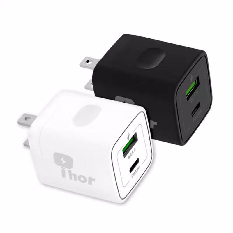 THOR|30W|雙孔快充器|PD+QC閃充