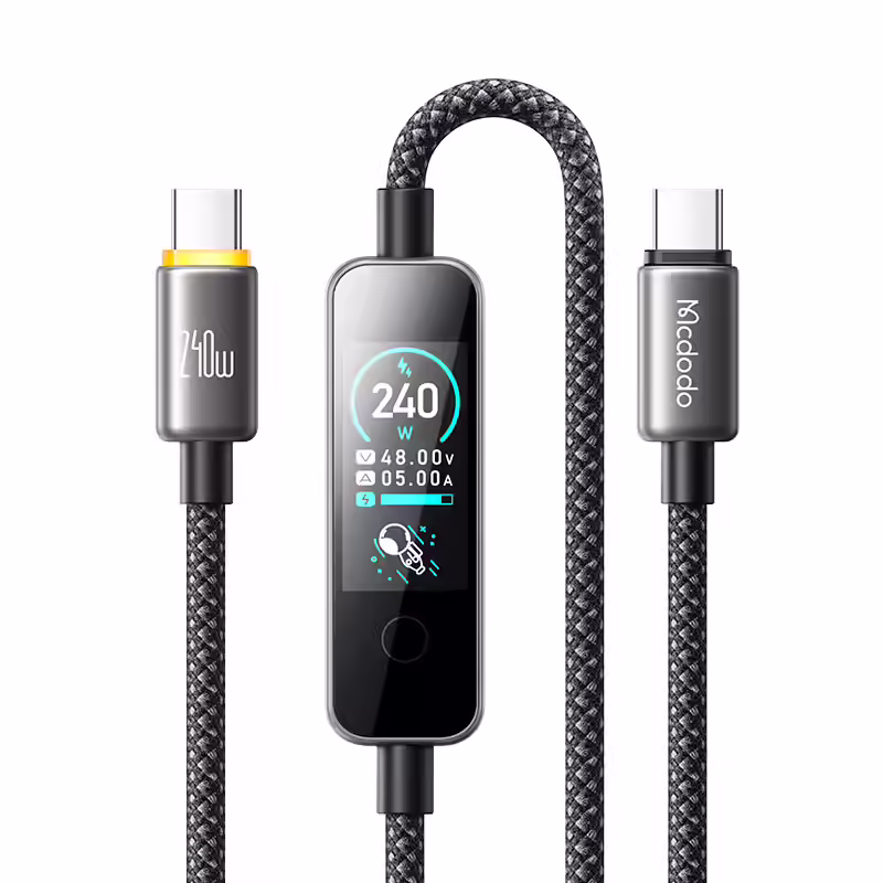 Mcdodo|麥多多|未來AI|240W|智慧彩屏快充線