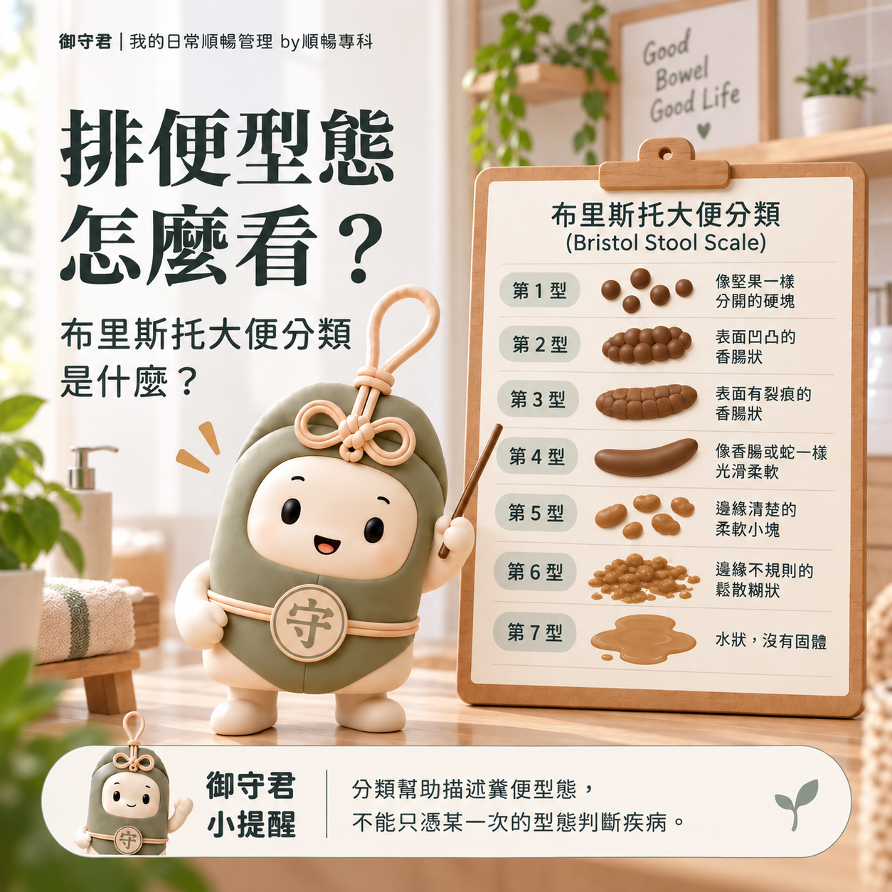 排便型態怎麼看？布里斯托大便分類是什麼？