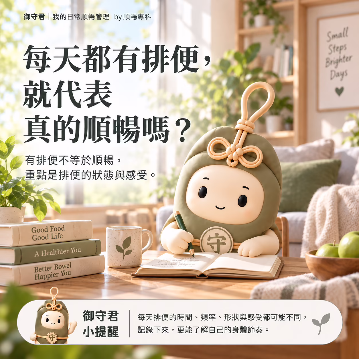 每天都有排便，就代表真的順暢嗎？