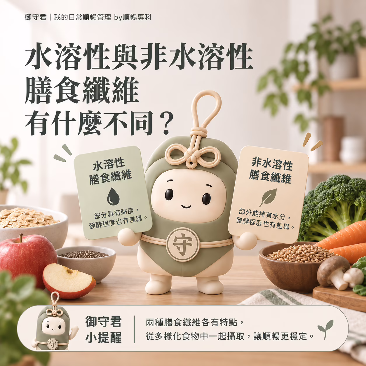 水溶性與非水溶性膳食纖維有什麼不同？