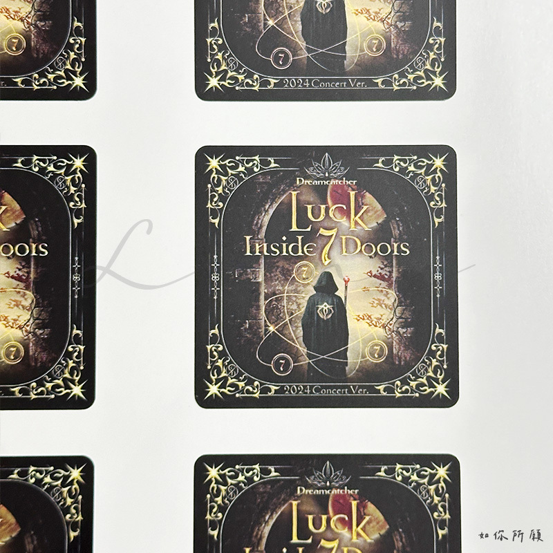 Luck 白色合成珠光貼紙霧膜規格案例