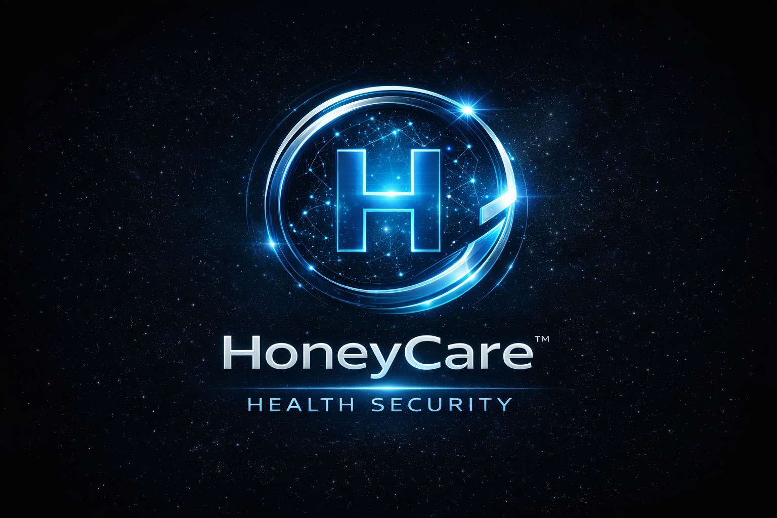 蜂護健康安全未來感標誌